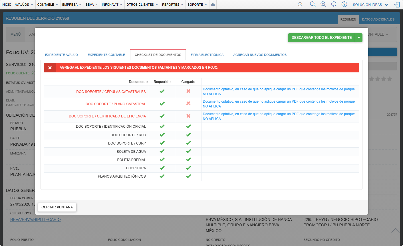 Expediente Centralizado